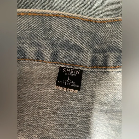 Shein Button Up Maxi Jean Skirt - Picture 4 of 4